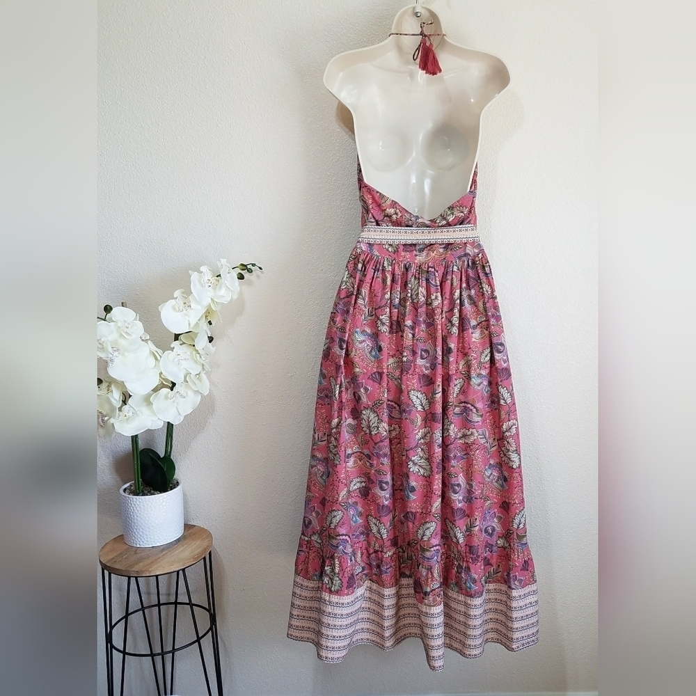 Let Me Be Boho Halter Dress - Picture 4 of 11